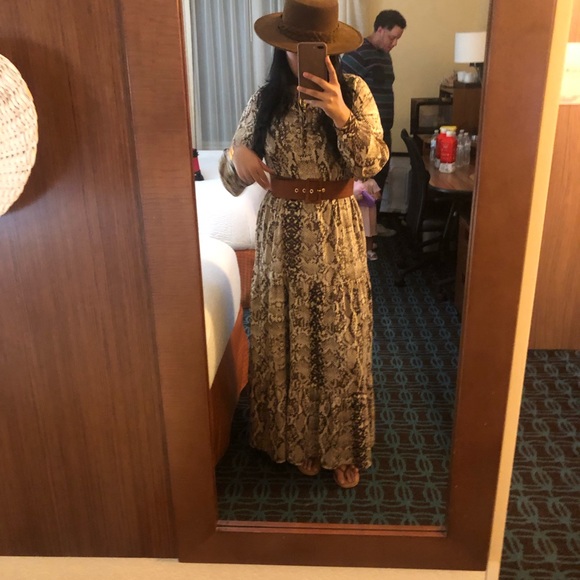 Snakeskin print maxi dress - Picture 2 of 2